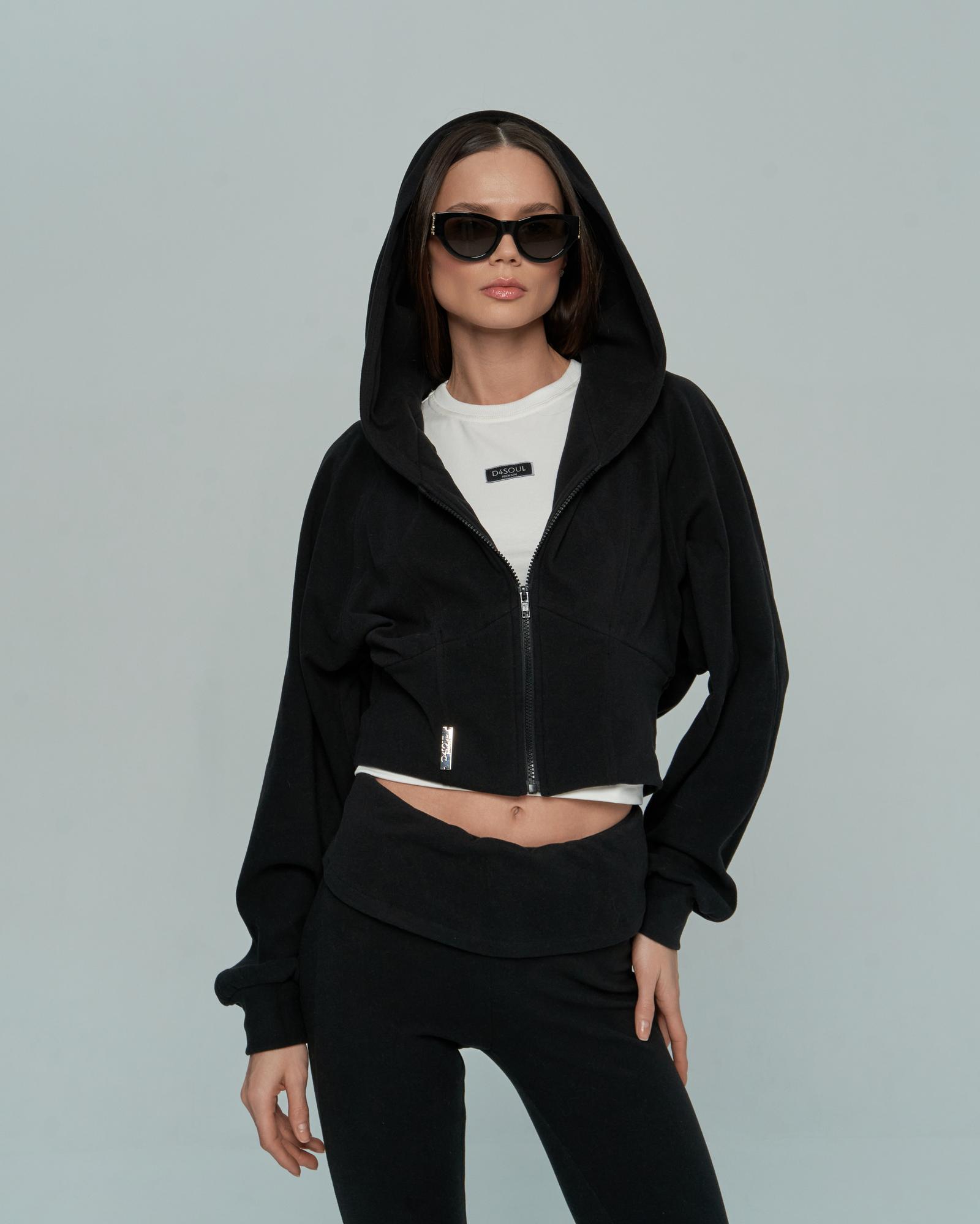 Худи корсет Black фл.