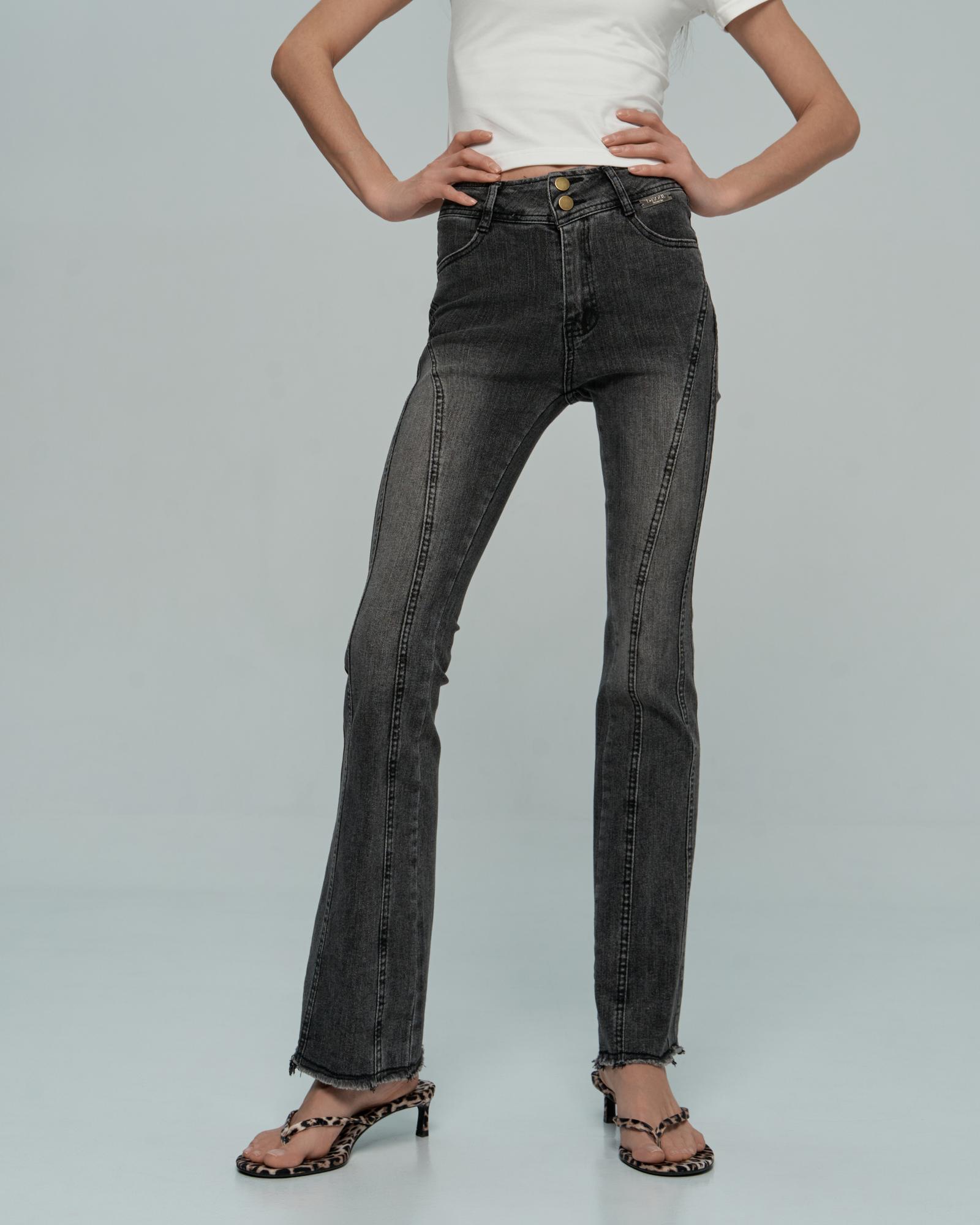 Джинсы клеш черные