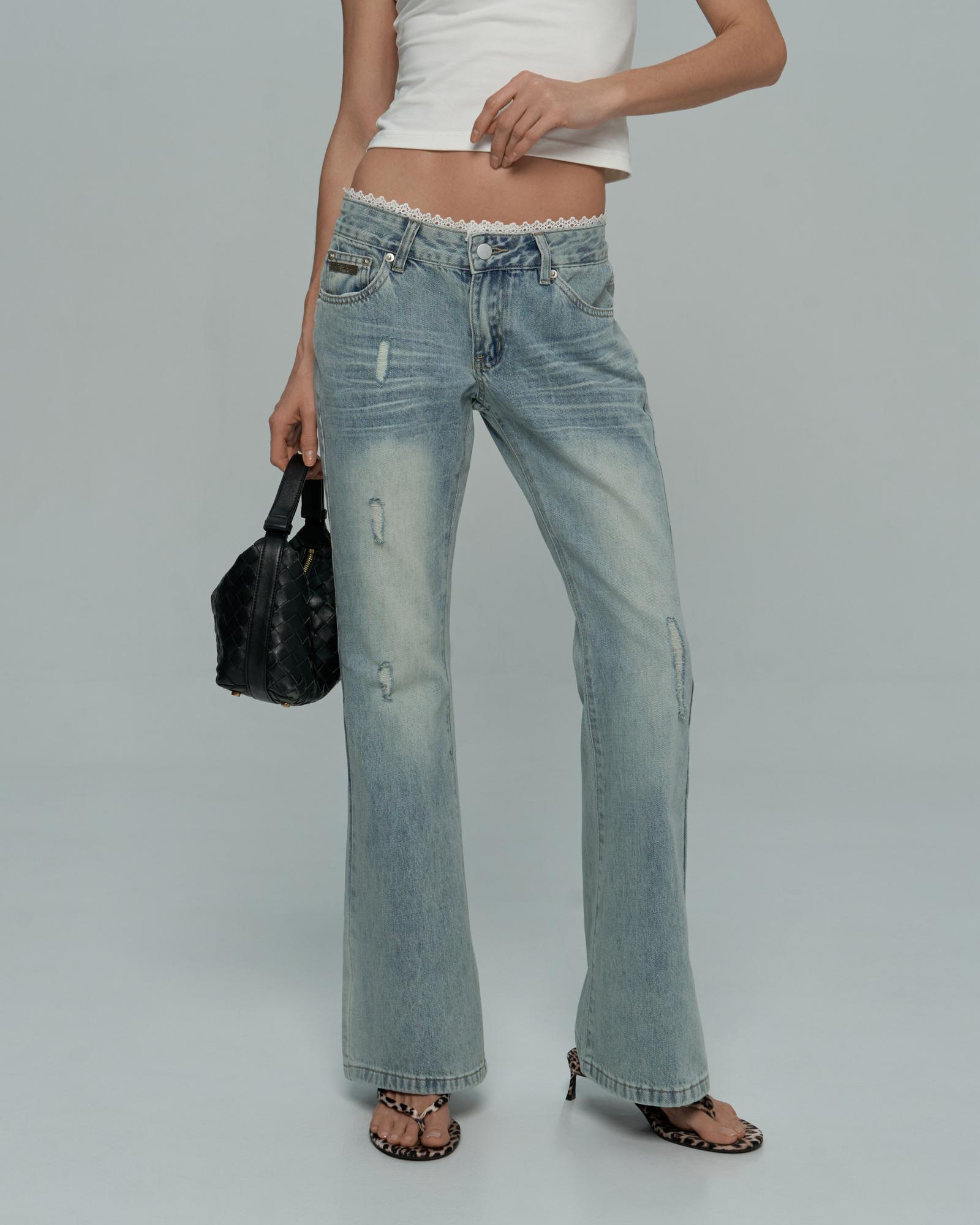 Джинсы с круж.поясом