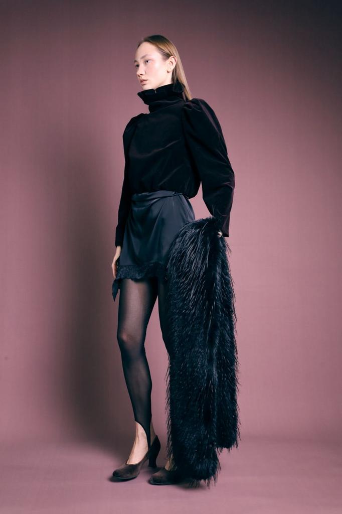 Меховой шарф боа Лиличка