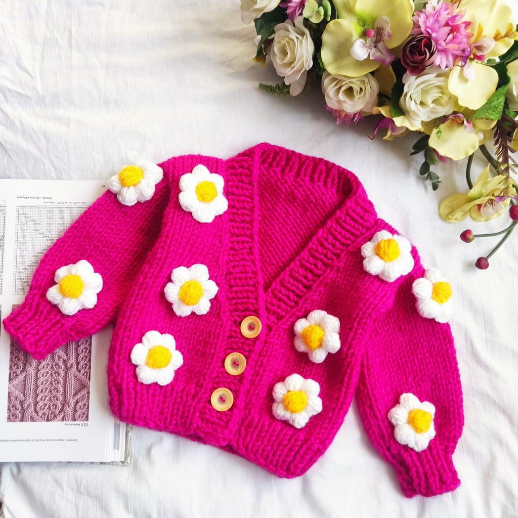 Кардиган с цветочками