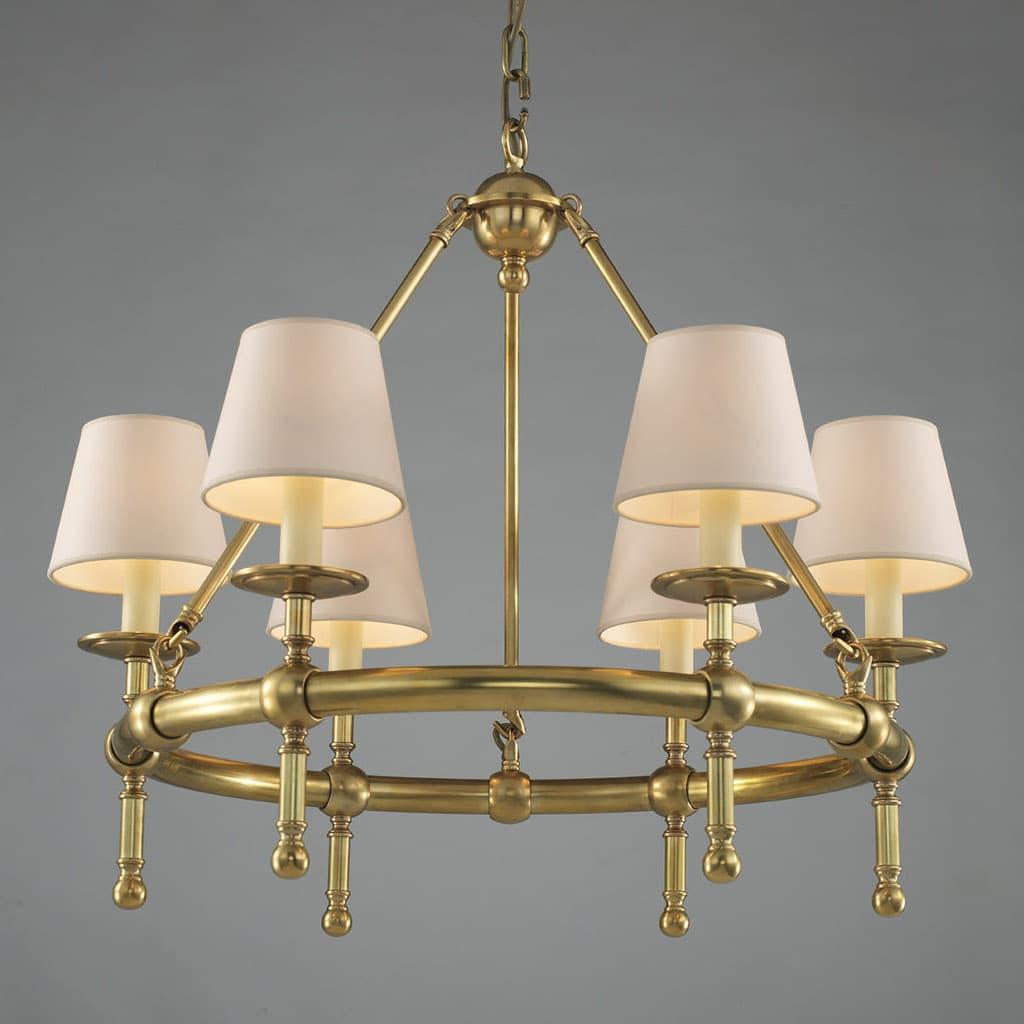 Подвесная латунная люстра Bolton