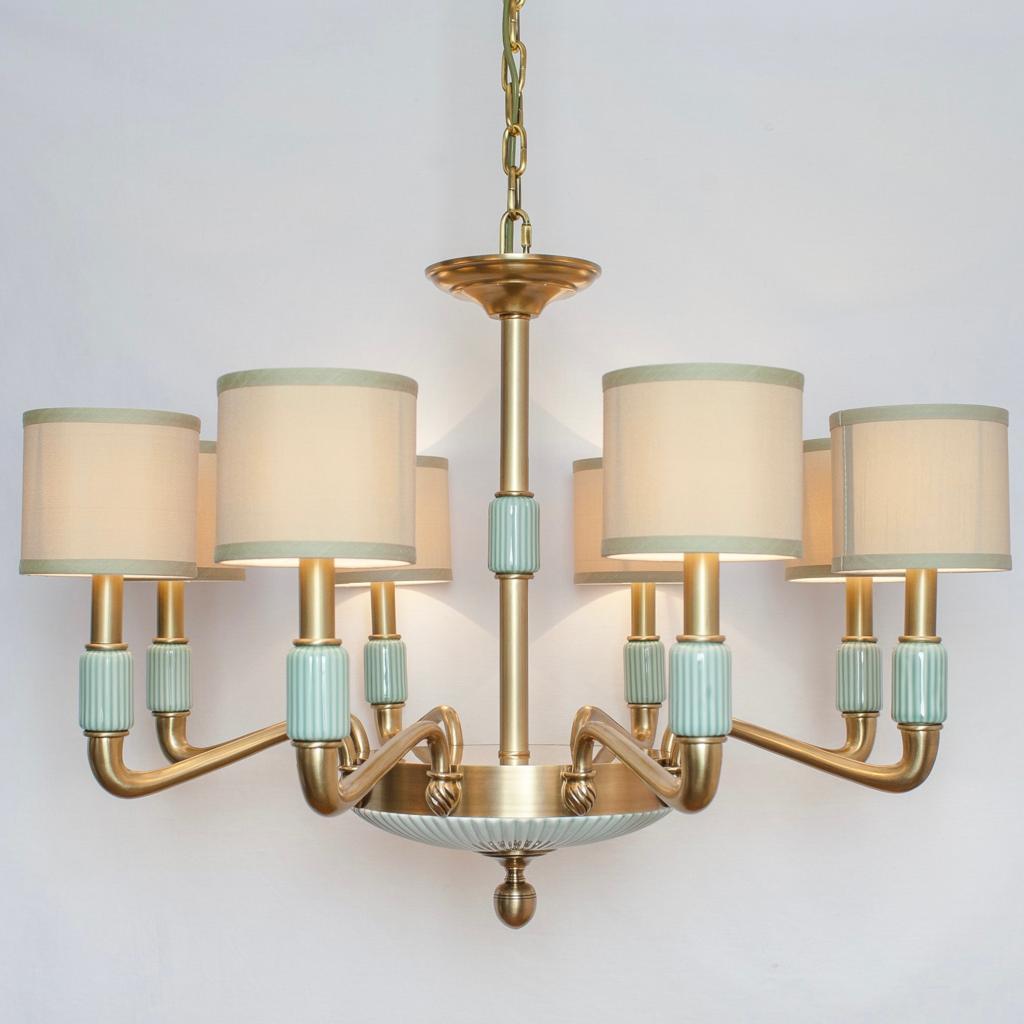 Латунная люстра Aquamarine