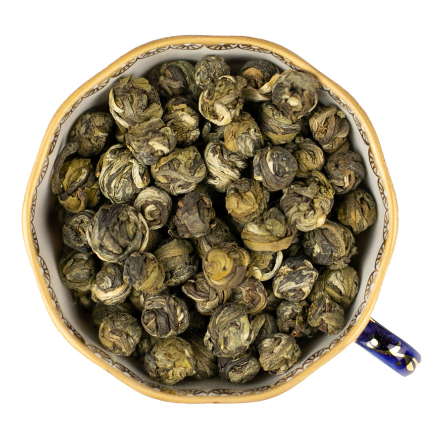 «Вальс цветов»: зелёный чай «Жасминовые жемчужины дракона»