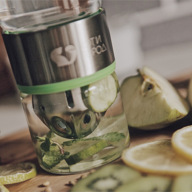 Стеклянная Бутылочка для воды. Зелёная