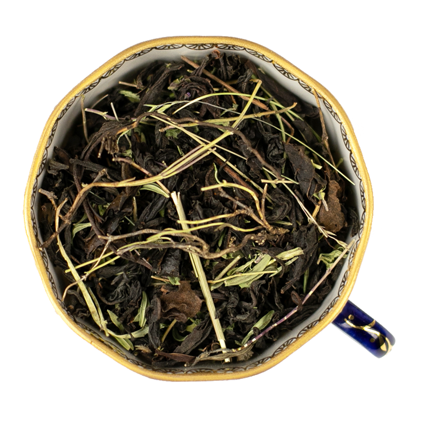 Индийский чёрный чай с чабрецом и мятой