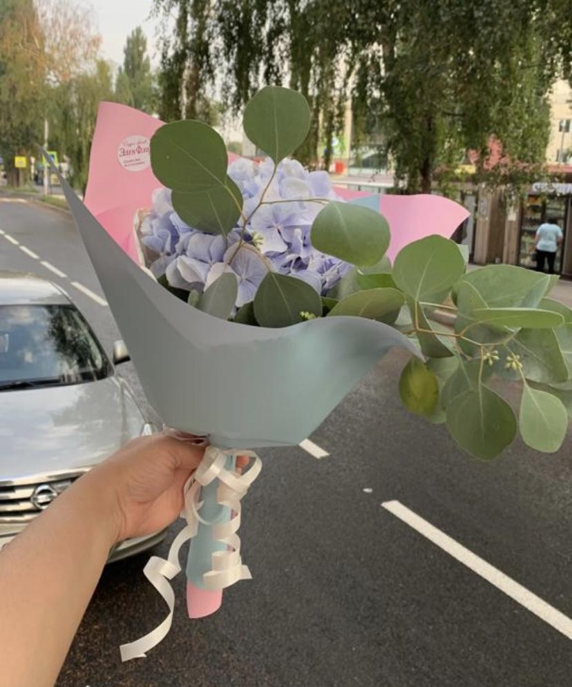 Гортензия и эвкалипт