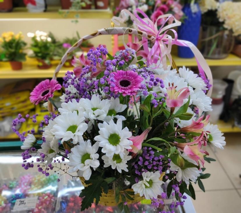 Корзина с цветами,,Легкость,,