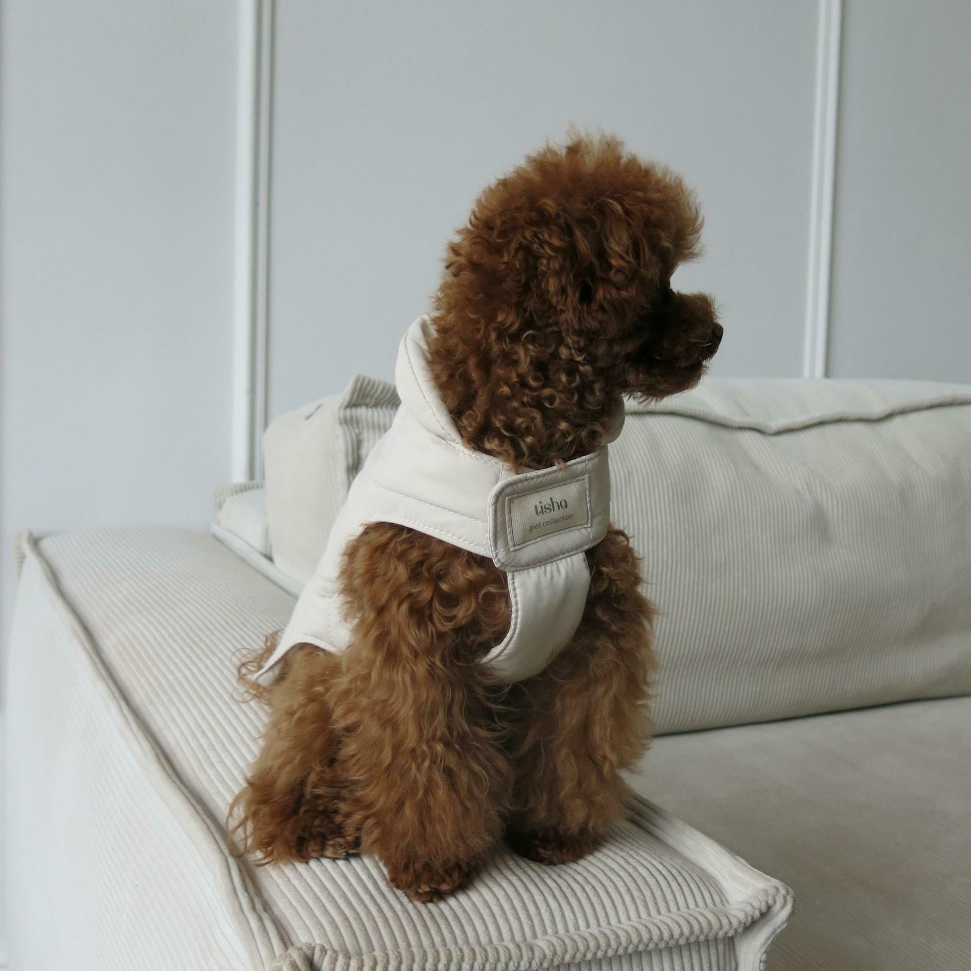 Попона стёганая молочная