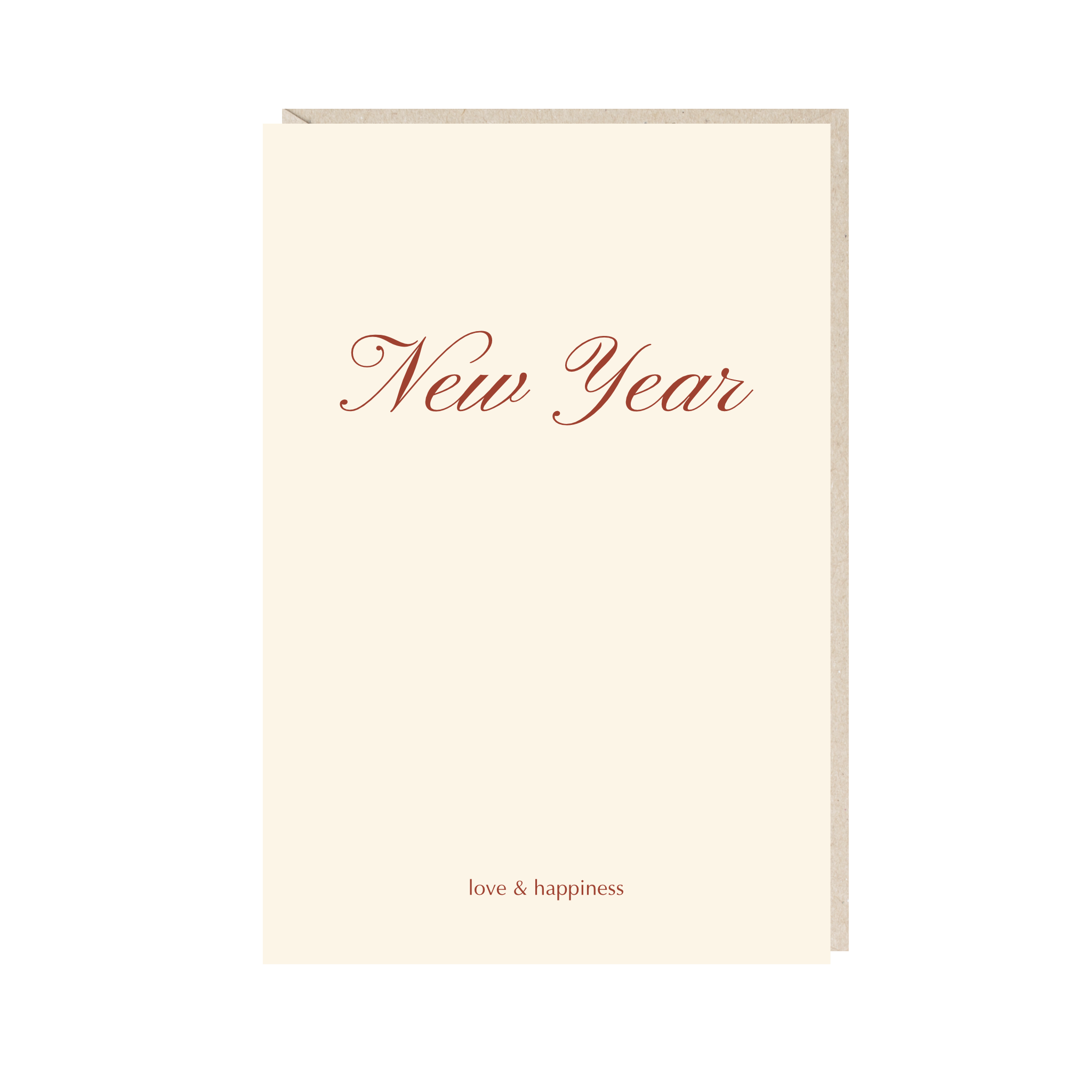 открытка "new year. love&happiness"