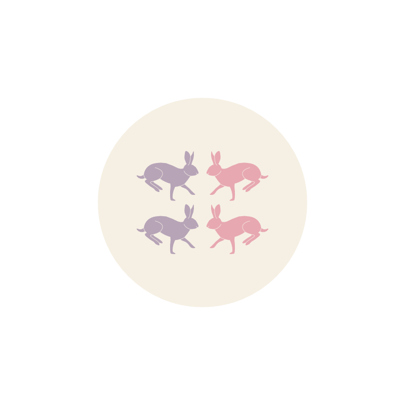 значок "зайцы"