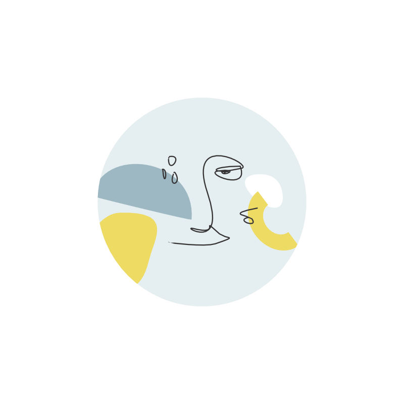 значок "лицо" (голубой)