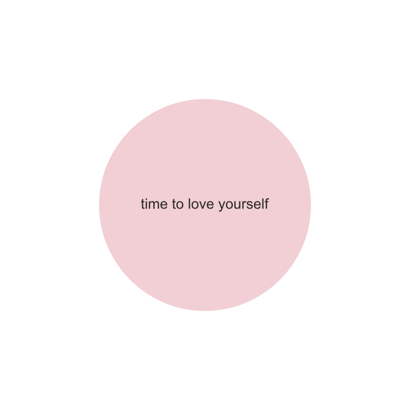 значок "time to love yourself"