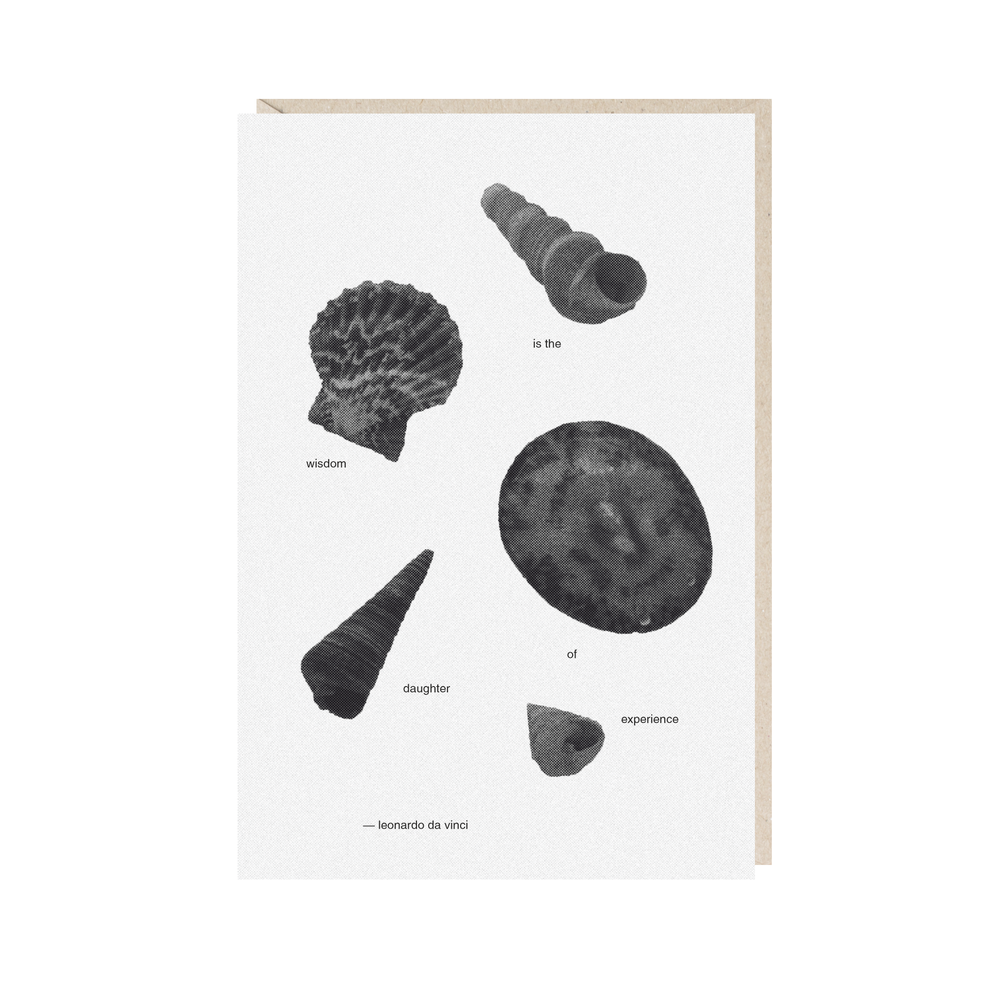 открытка "wisdom is the daughter of experience"