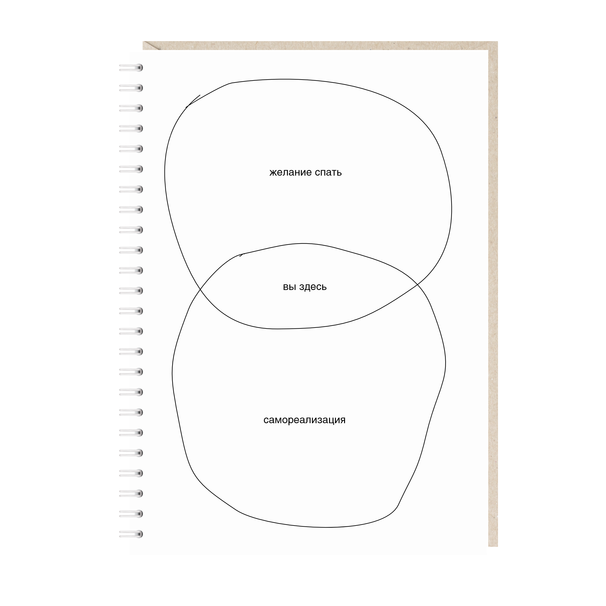 блокнот "желание спать"