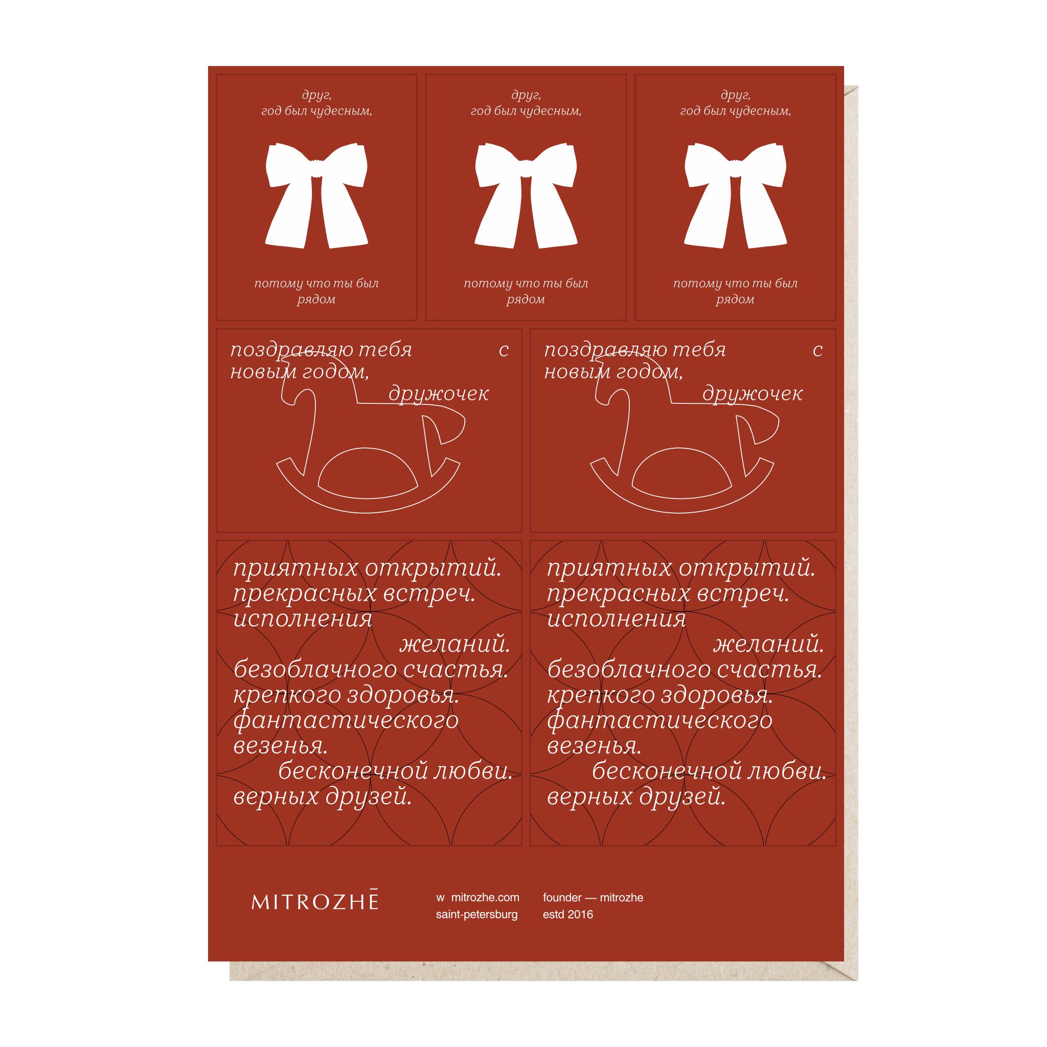 стикерпак "друг, год был чудесным"