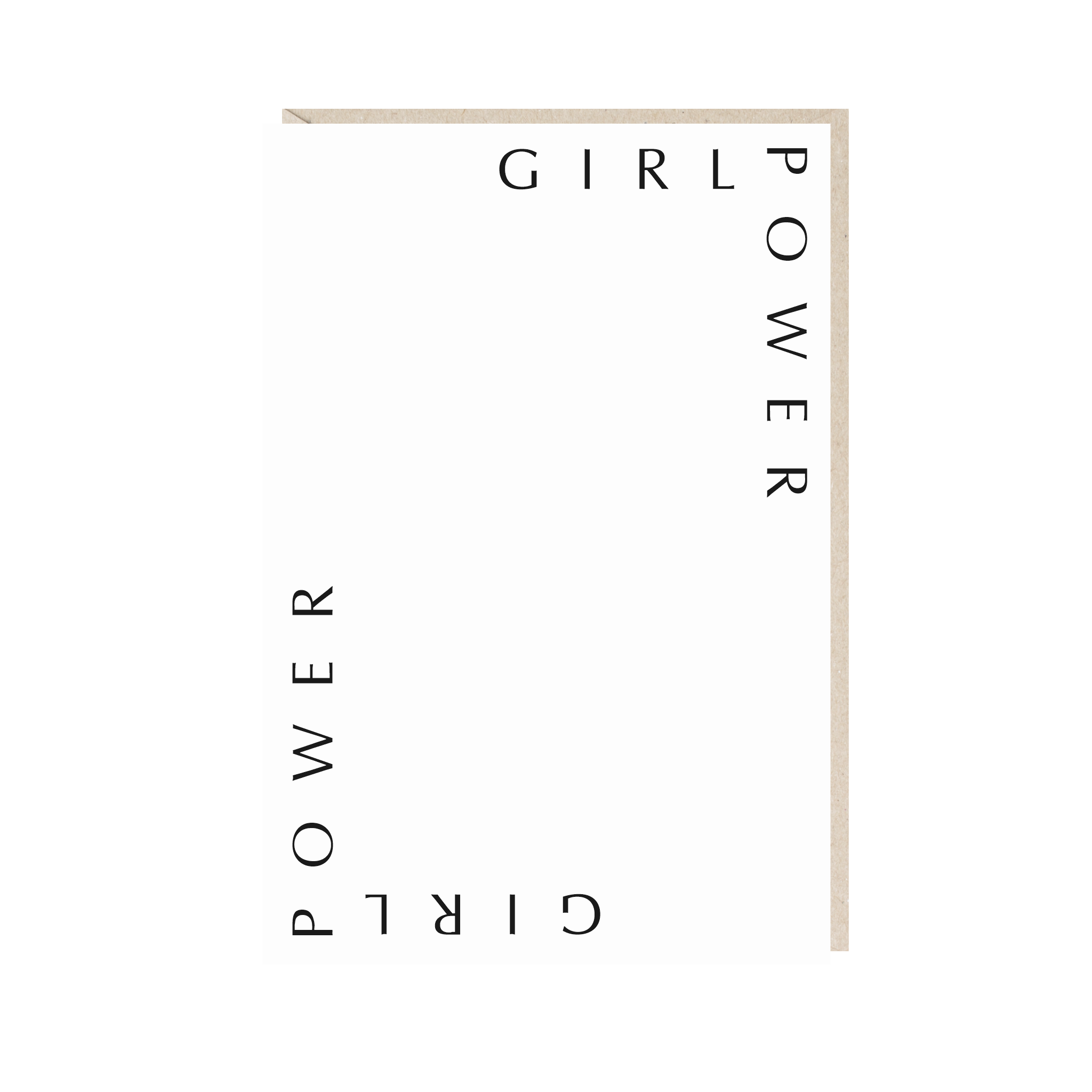 открытка "girl power"