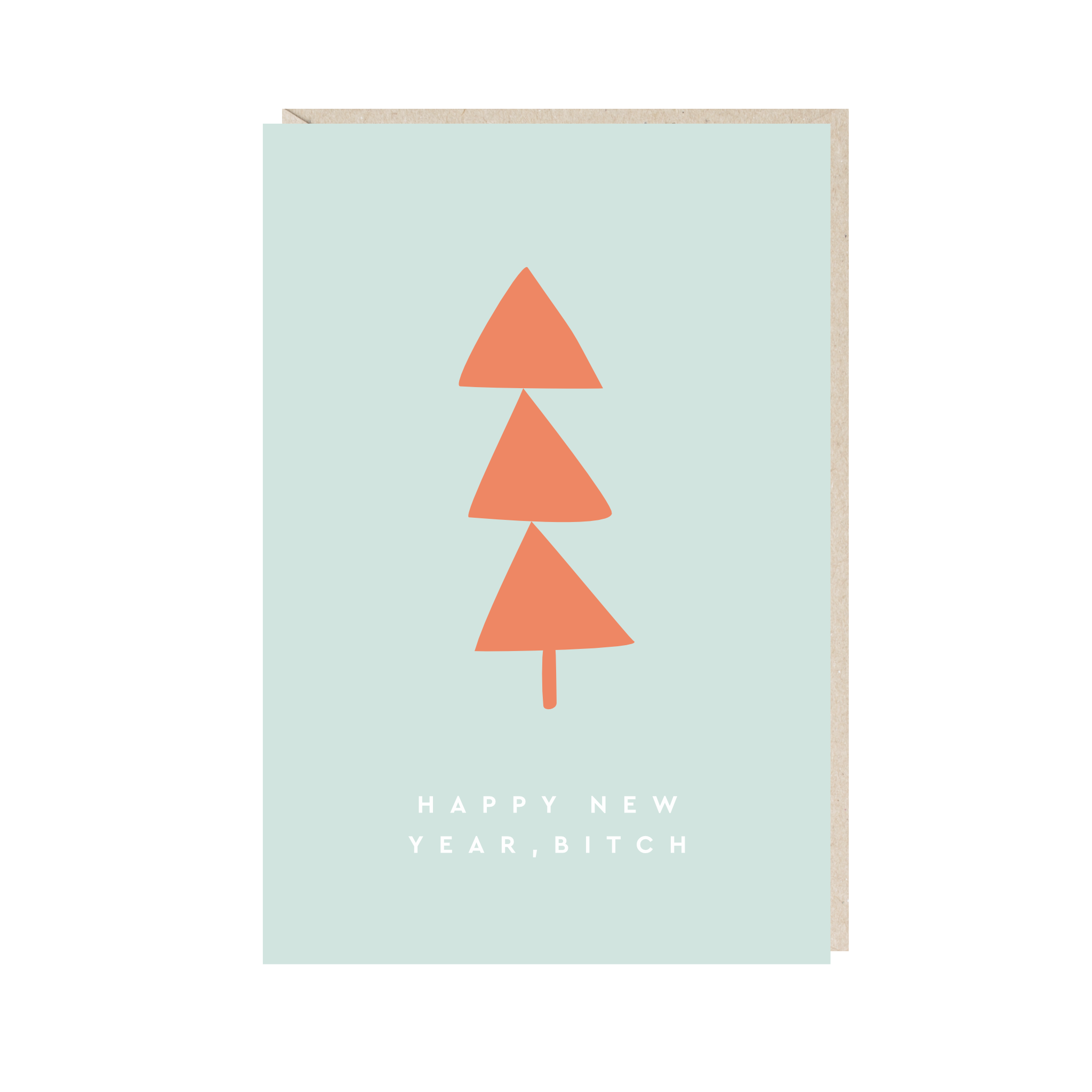 открытка "happy new year, bitch"