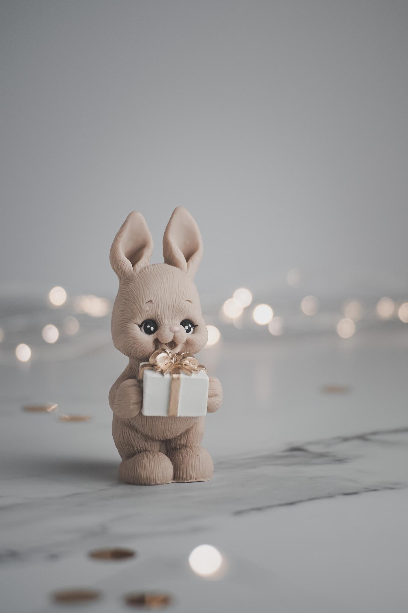 Зайка Лилу с подарком