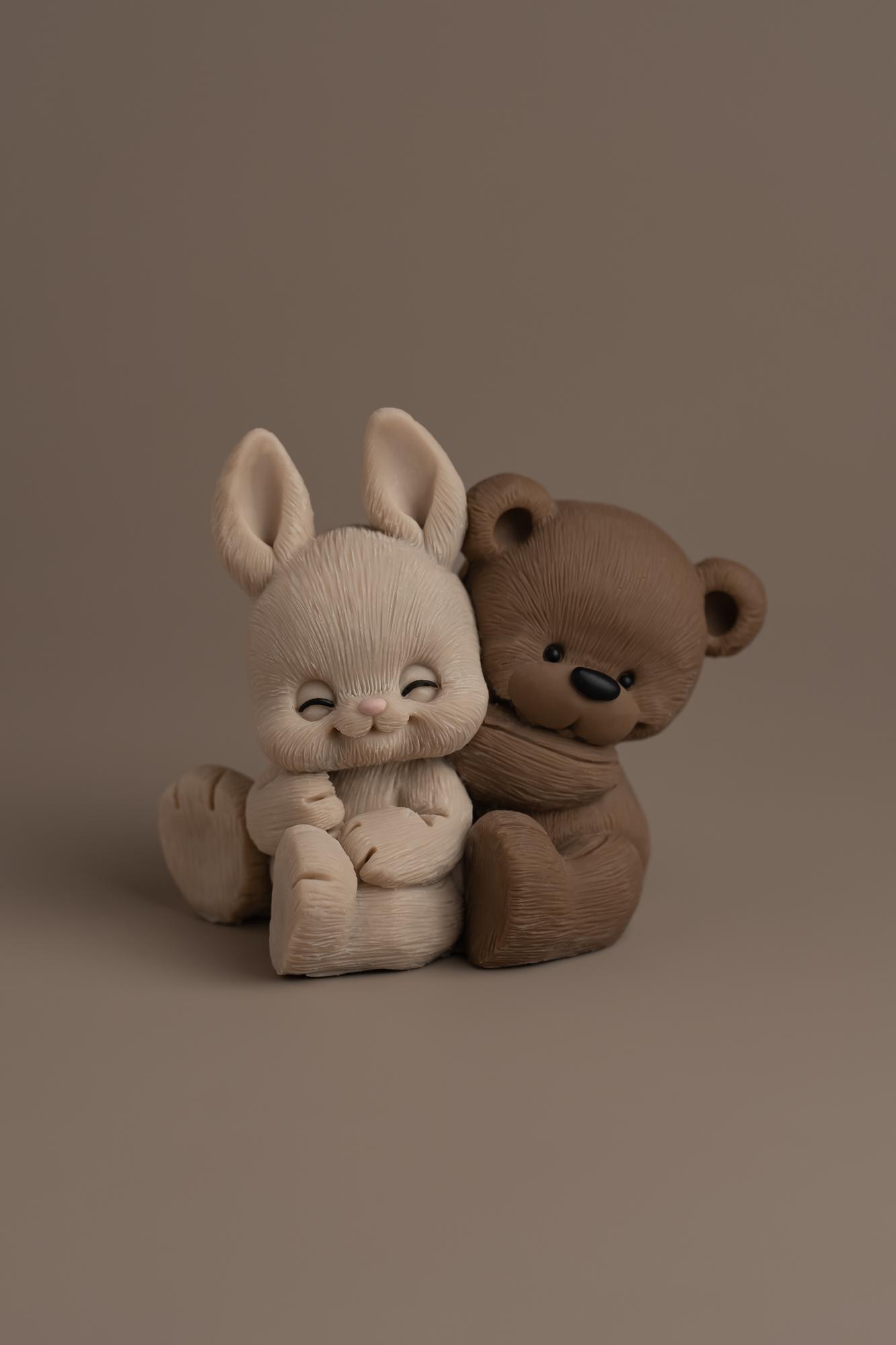 Зайка Лилу с медвежонком Брауни