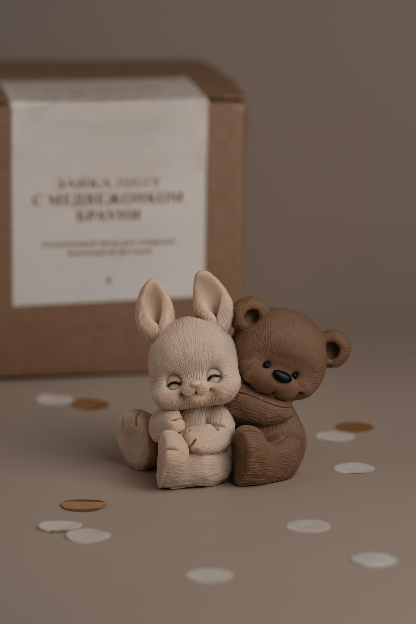 Зайка Лилу с медвежонком Брауни