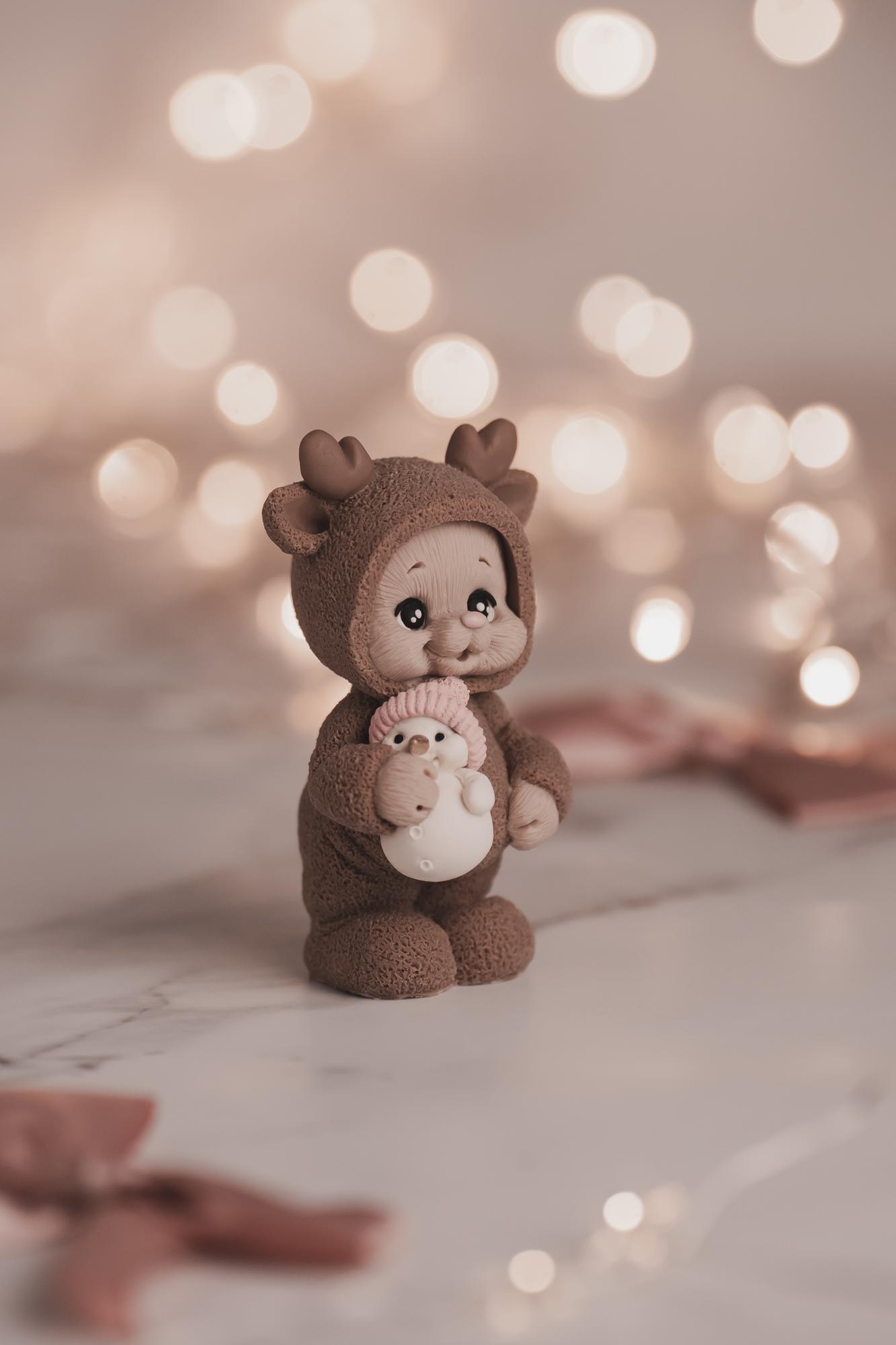 Зайка Лилу в костюмчике оленя