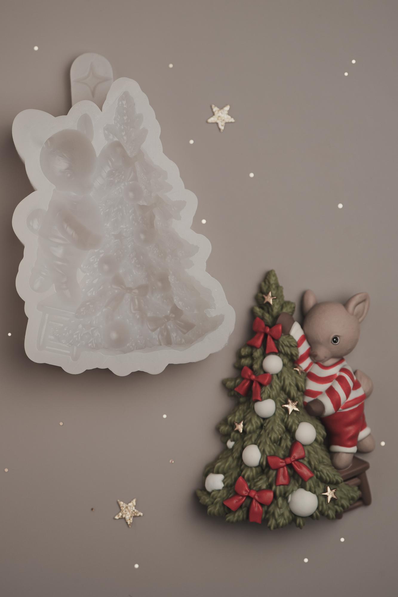 2D - Олененок с елочкой