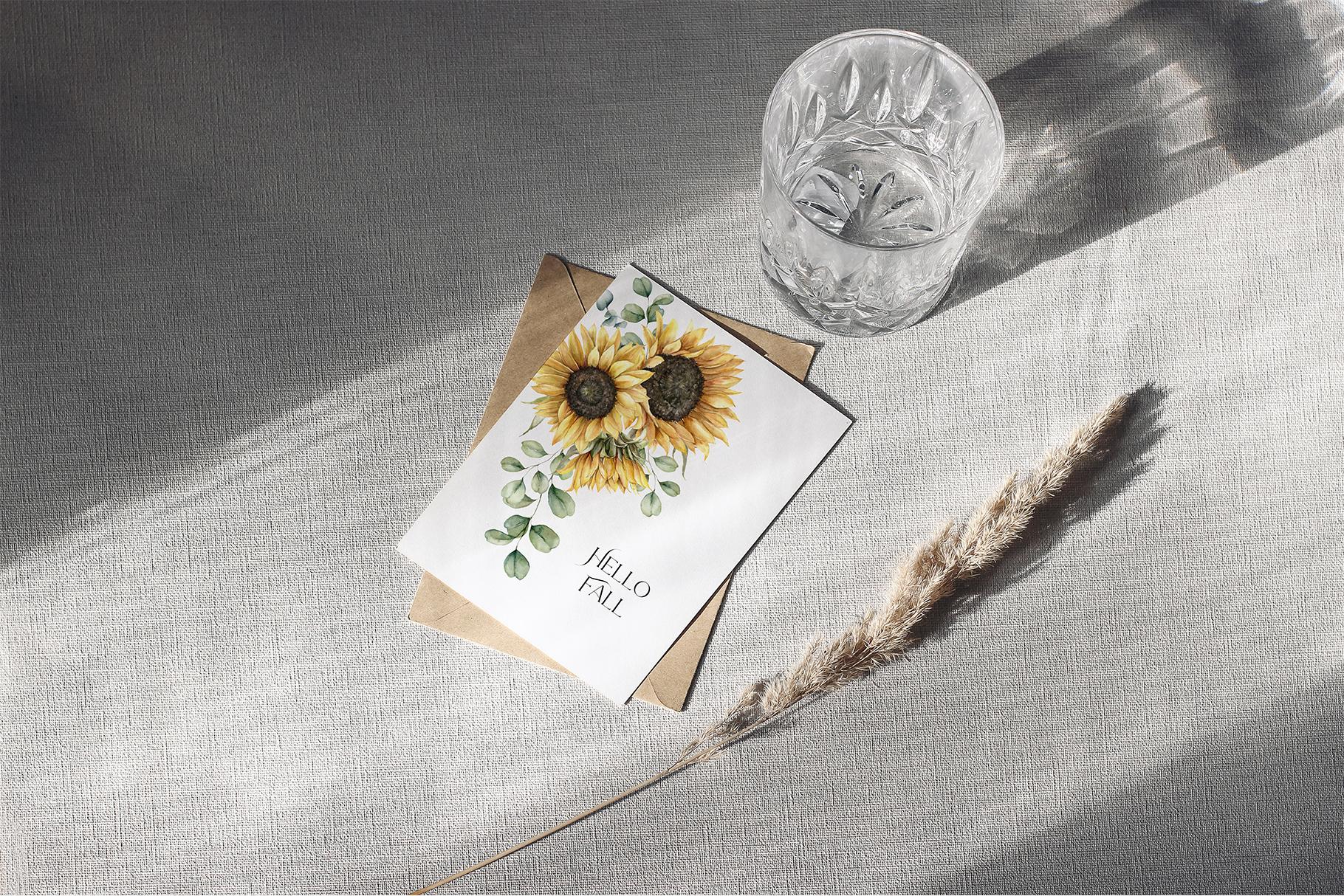 Autumn Spirit Watercolor: Pumpkins, Sunflowers & Fall Vibes for Design