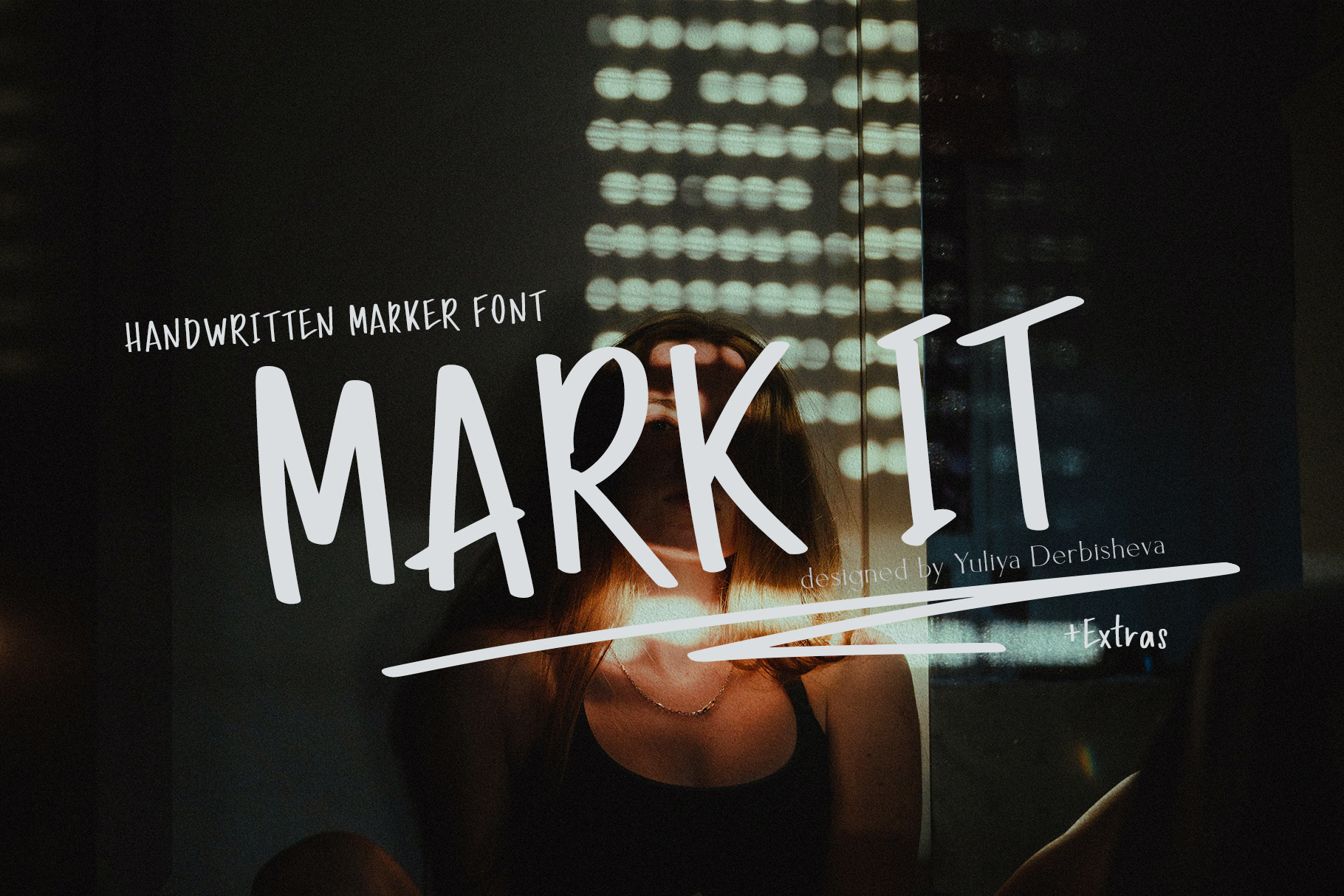MARK IT marker handwriting font