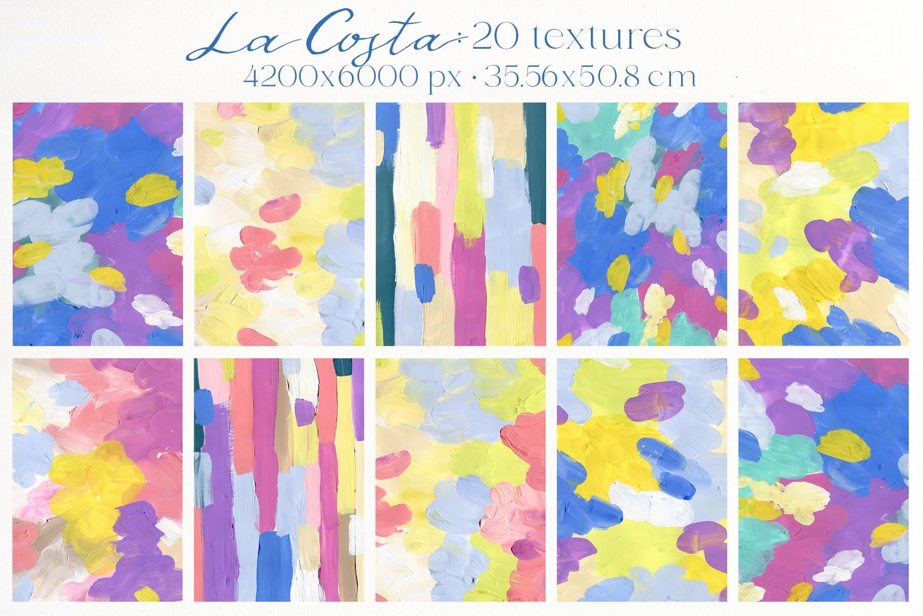 La Costa bright summer backgrounds + tropical birds