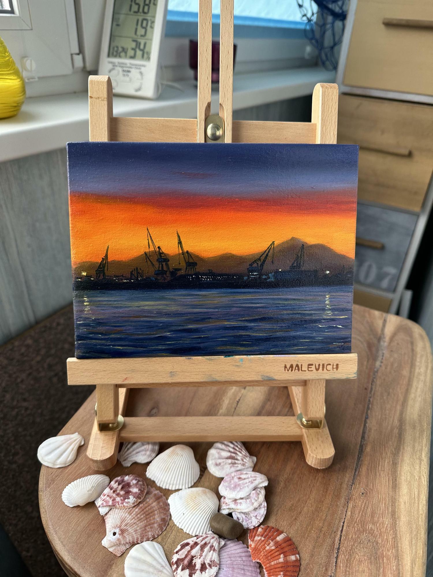 Закат в порту Палермо