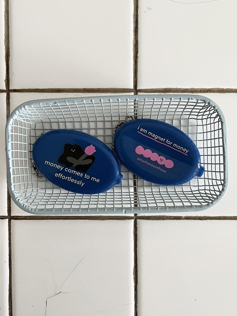 брелок-монетница синяя со зверьком