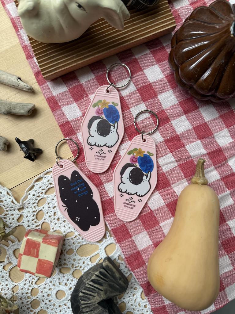 брелок на ключи песик