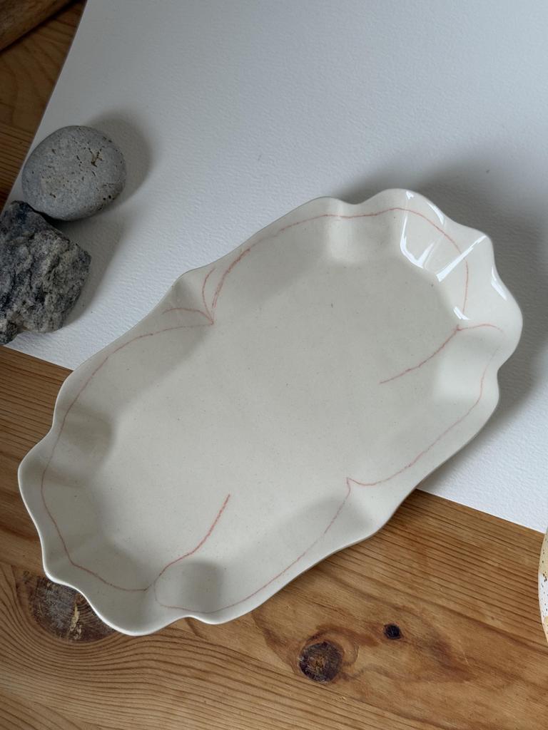 тарелочка ажурная с бабочкой