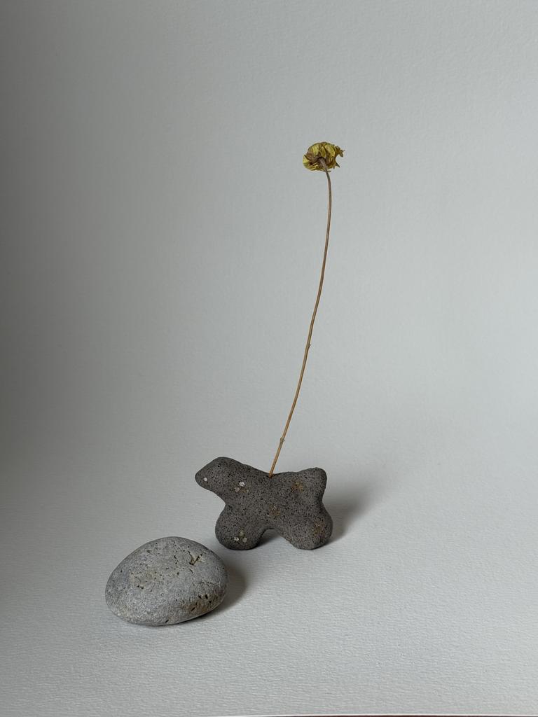 зверек фигурка песик в узорчик для тонкого сухоцвета