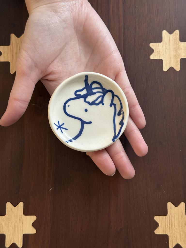 тарелочка микро с единорогом