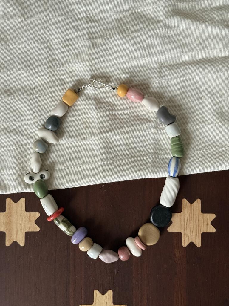 бусы керамические четыре