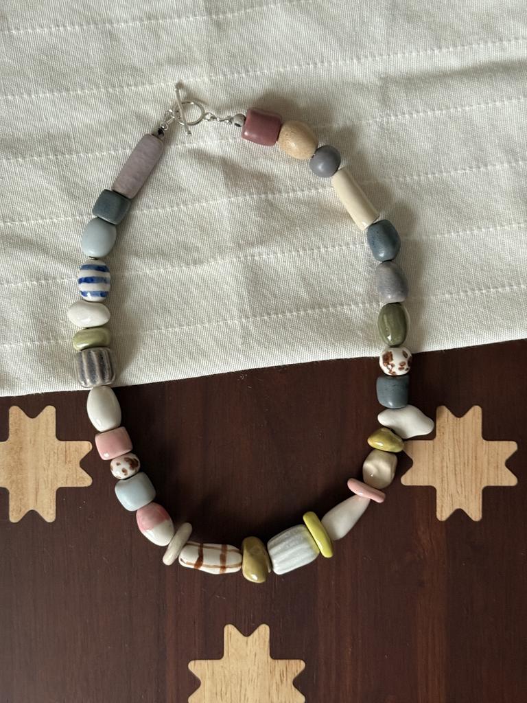 бусы керамические пять