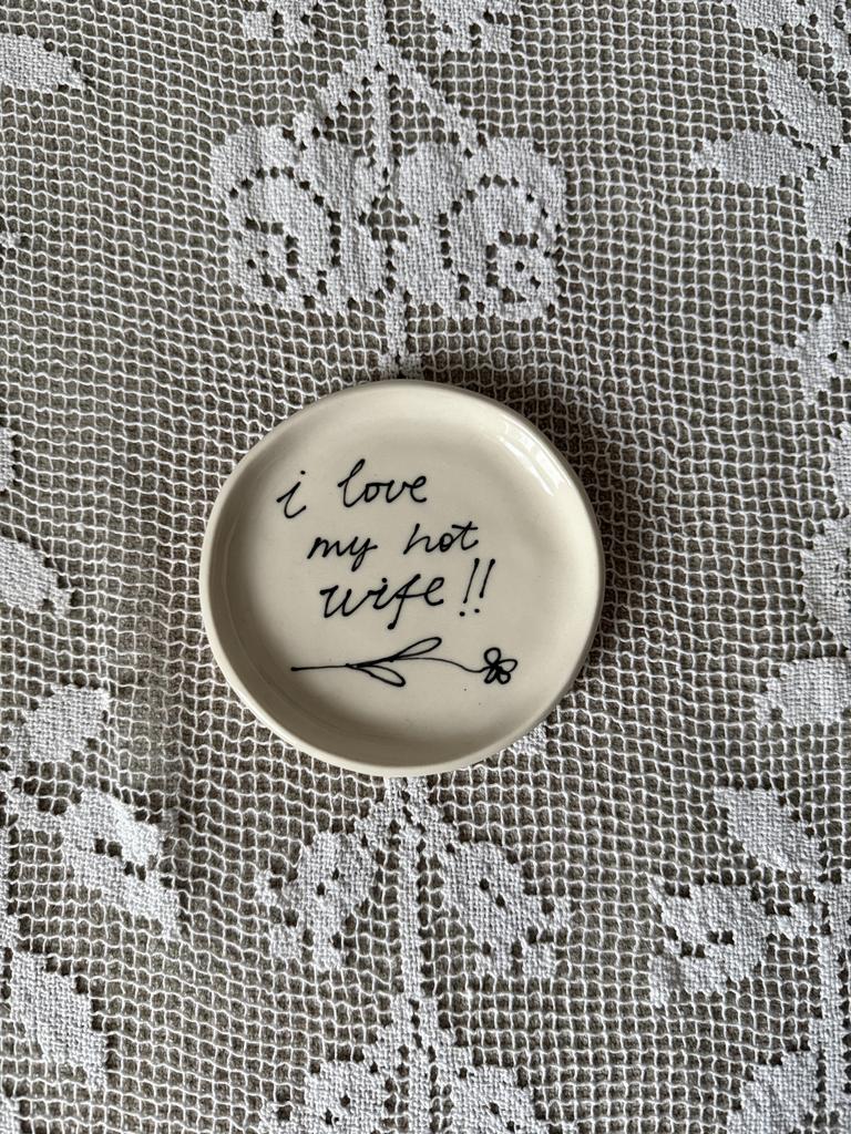 тарелочка  i love my wife