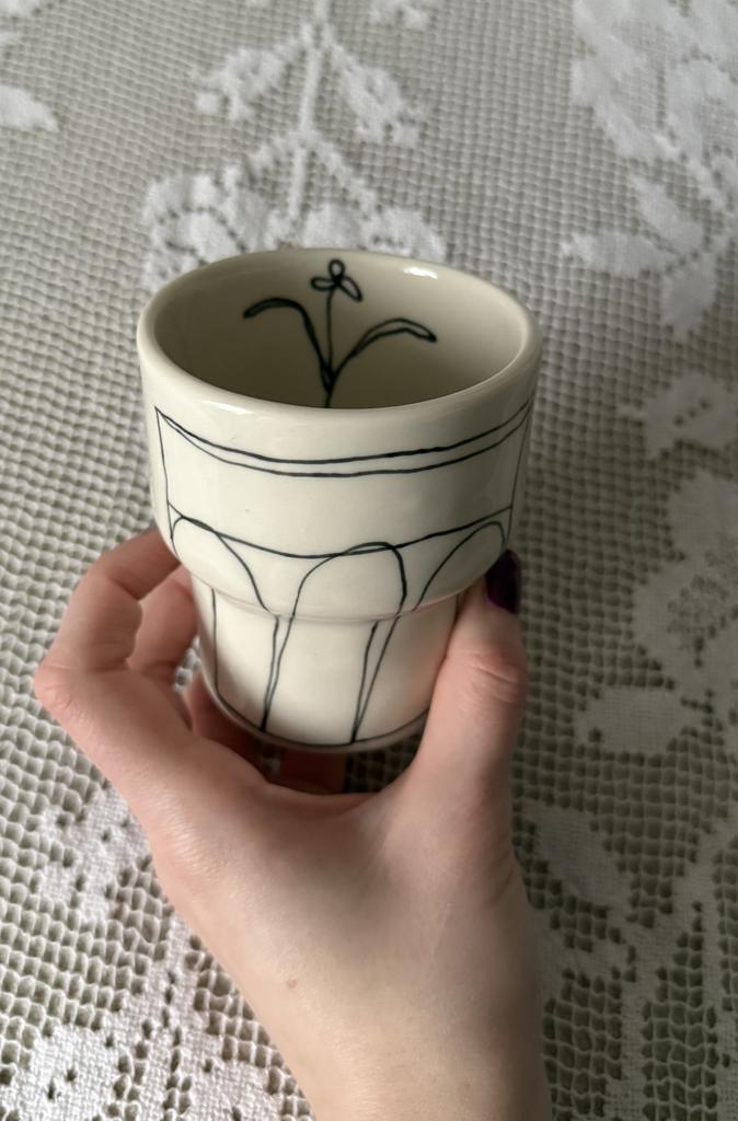 стаканчик стакан черный 215мл