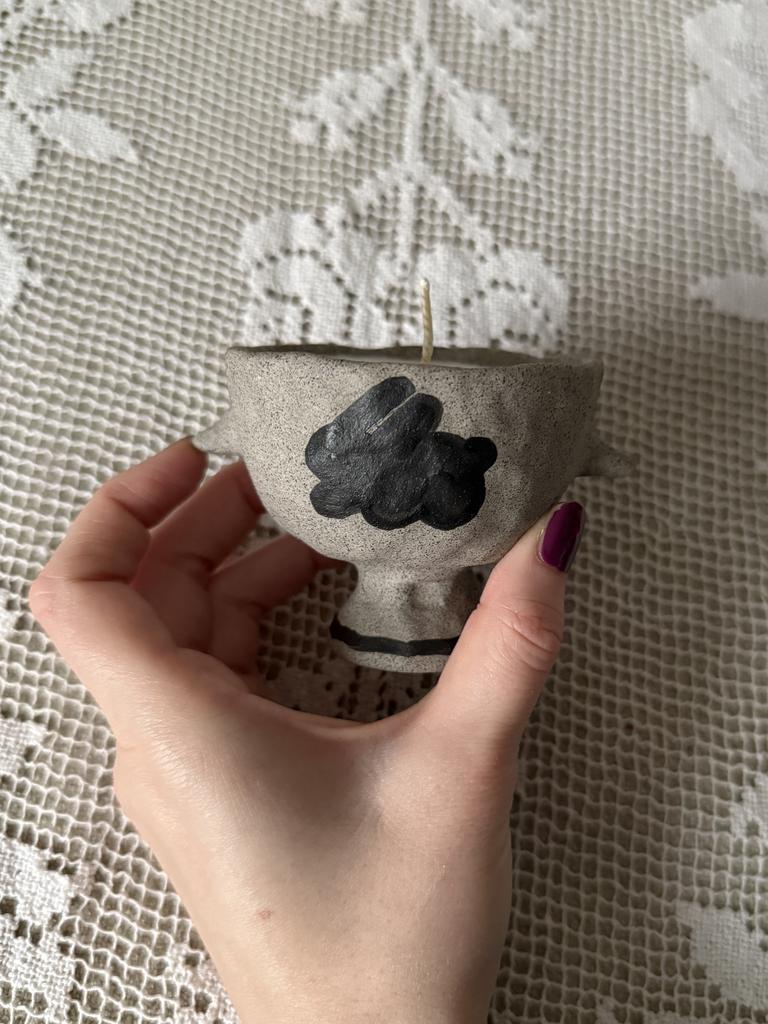 соевая свеча в керамической плошке "груша и сливки" 85мл