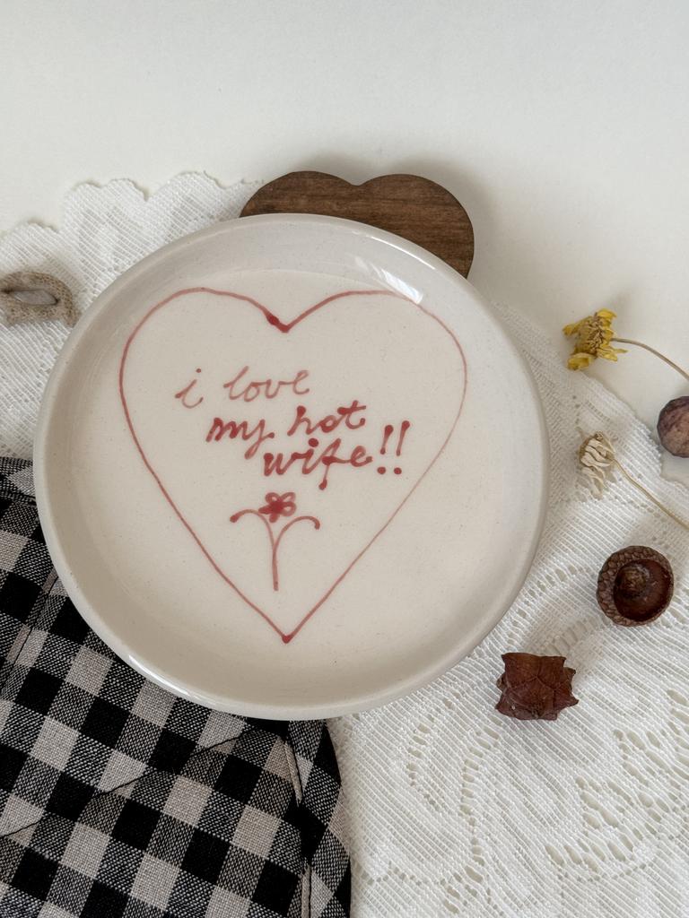 тарелочка керамическая вайф раз