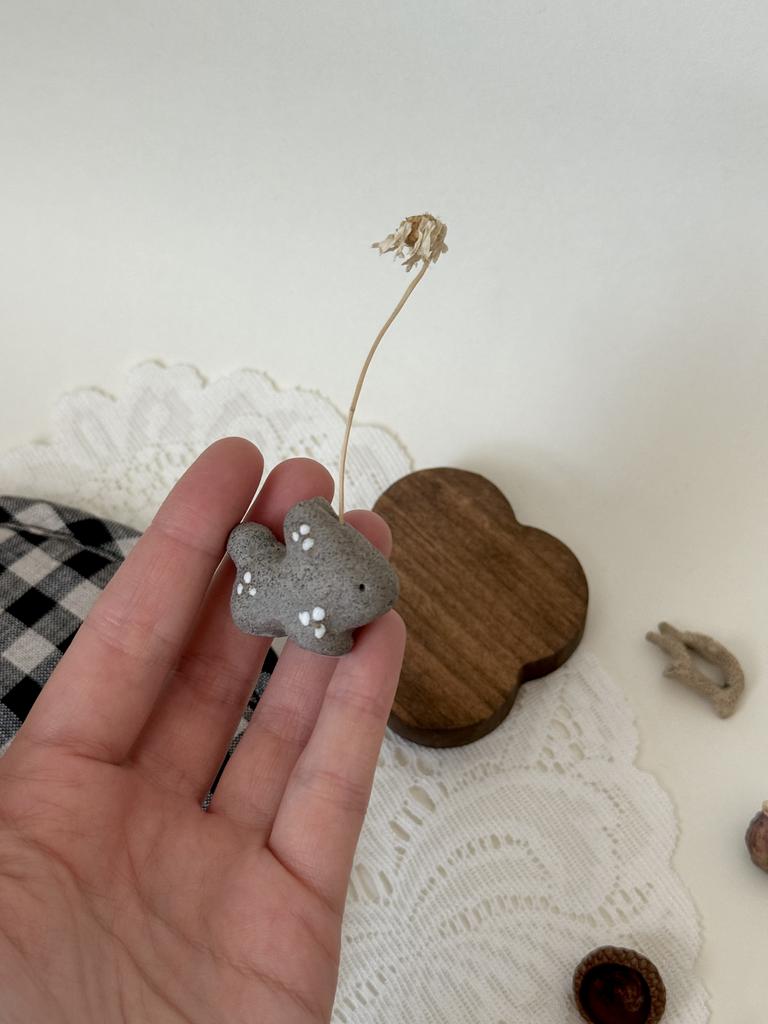 кролик фигурка для сухоцвета