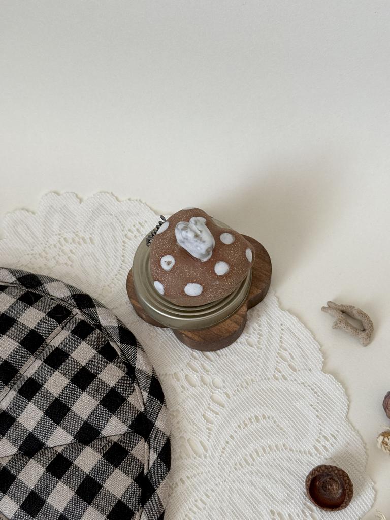 шкатулочка сердечко с зайчиком