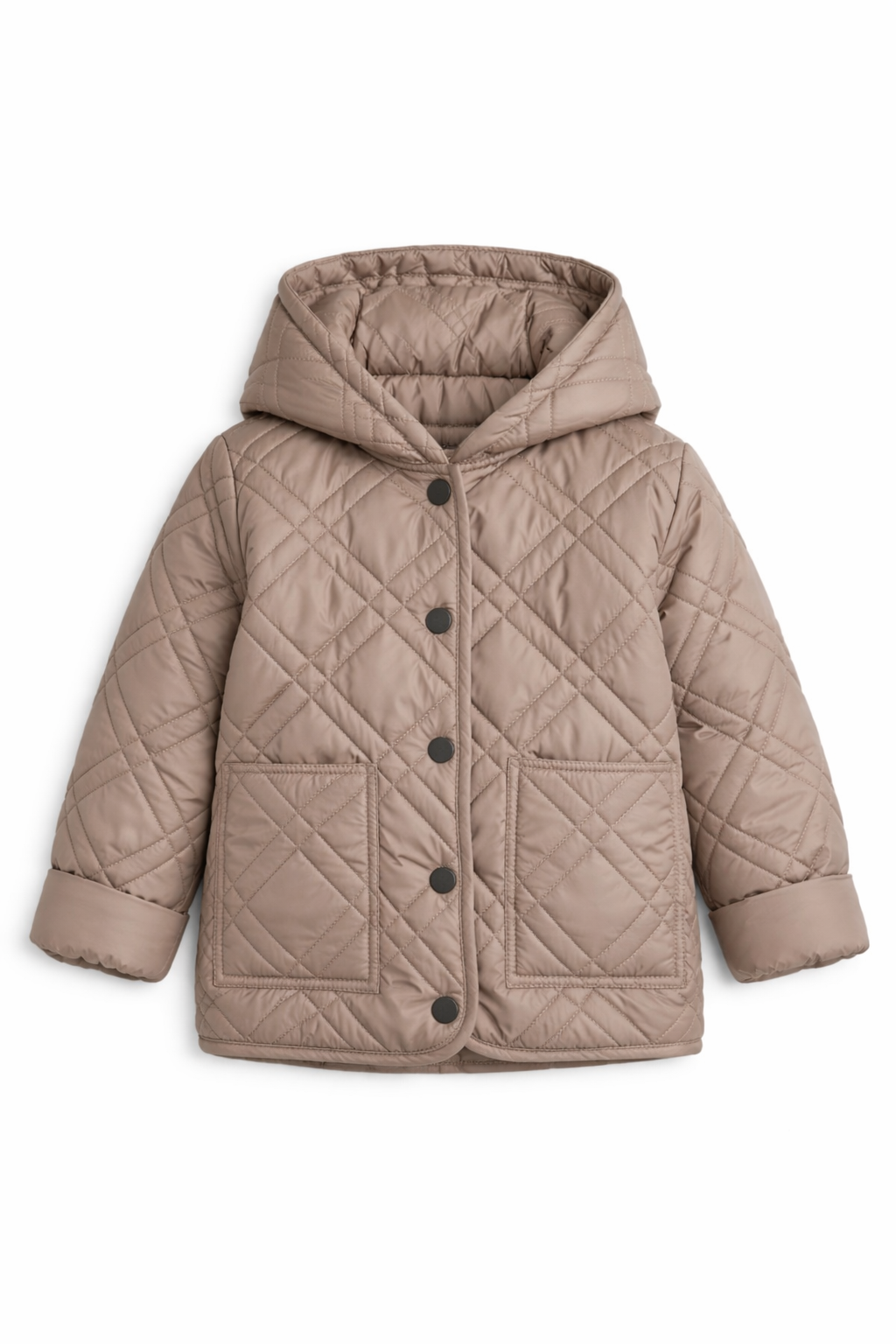 Бомбер с накладными карманами на кнопках «Капучино»