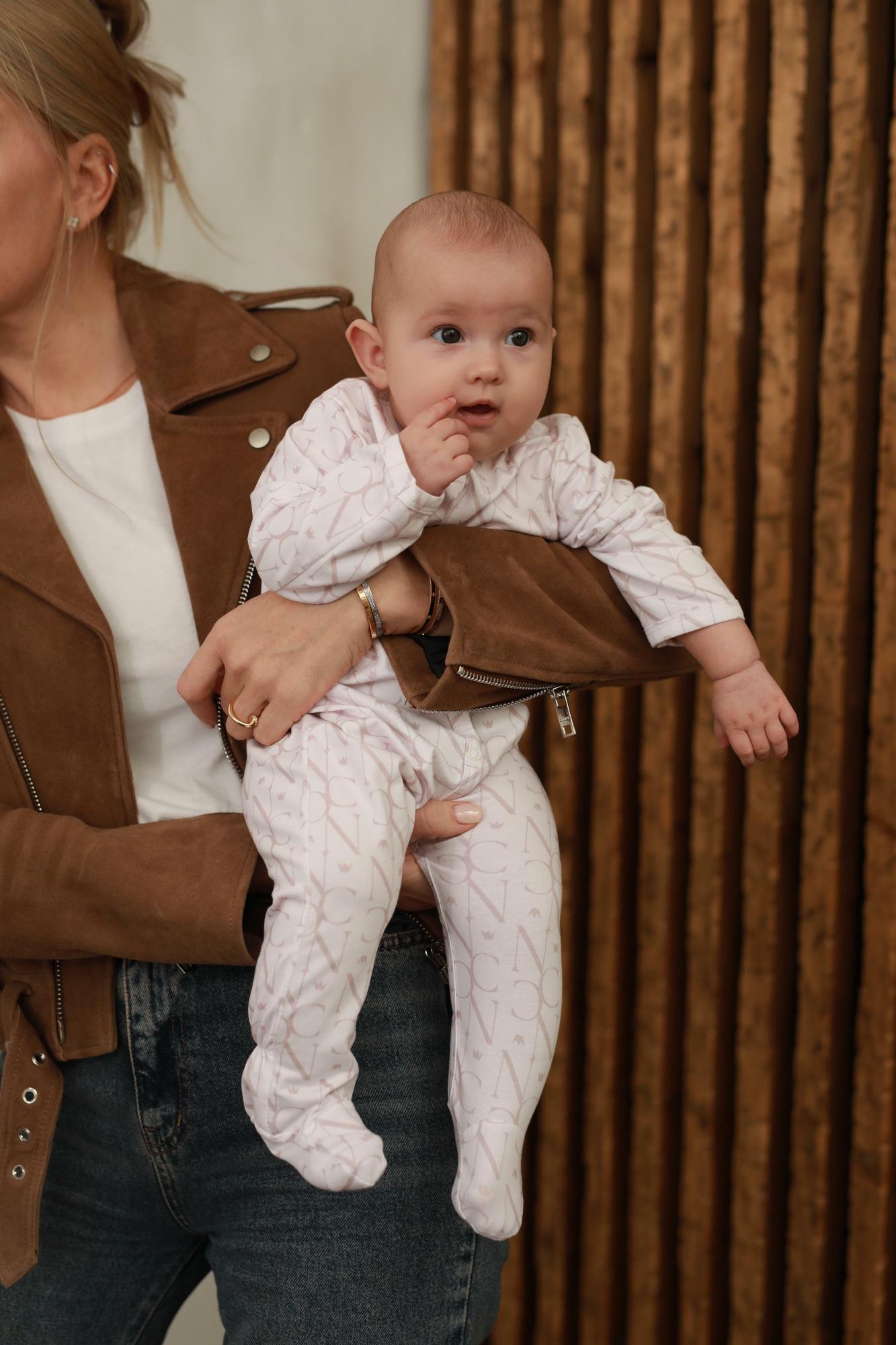 Комбинезон «NicLetta», кофейные буквы