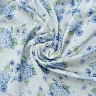 Набор муслиновых пеленок «Голубая гортензия/голубая»