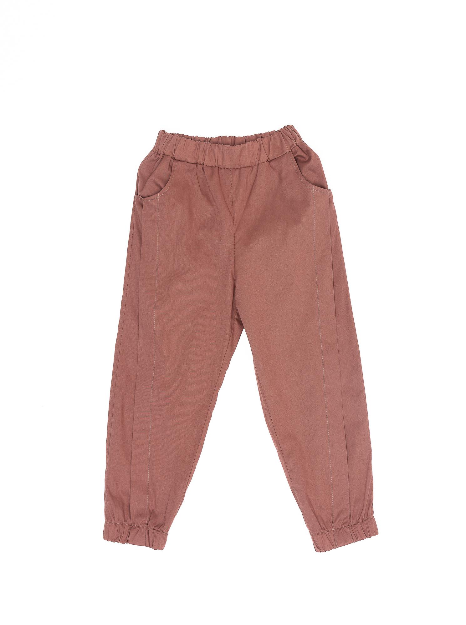 Брюки терракотовые