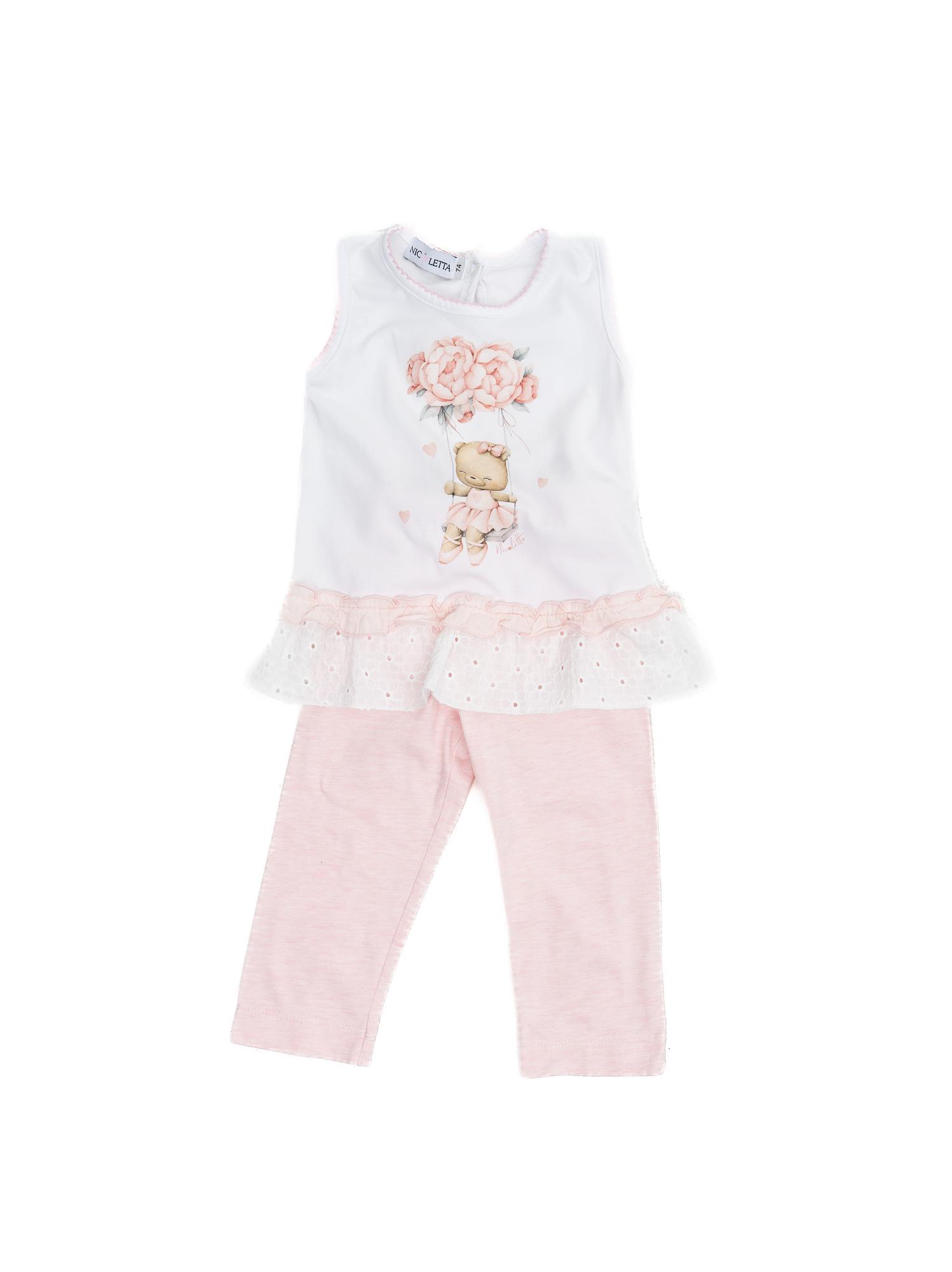 Костюм туника и лосины «Мишка на качелях»