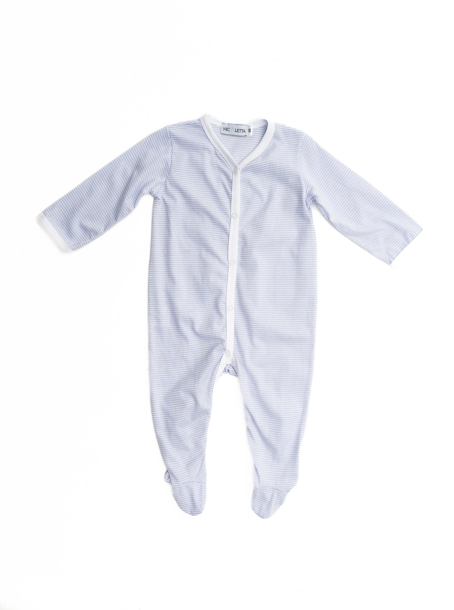 Комбинезон «В голубую полоску», с белым кантом